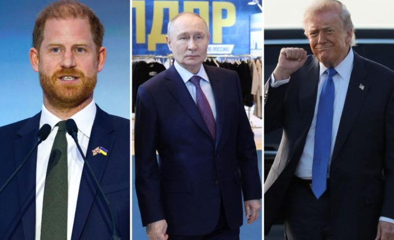 La petición de Harry a Putin que desató burlas de Trump